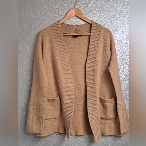 Tahari Yak Wool Blend Open Front Cardigan - Picture 1 of 6